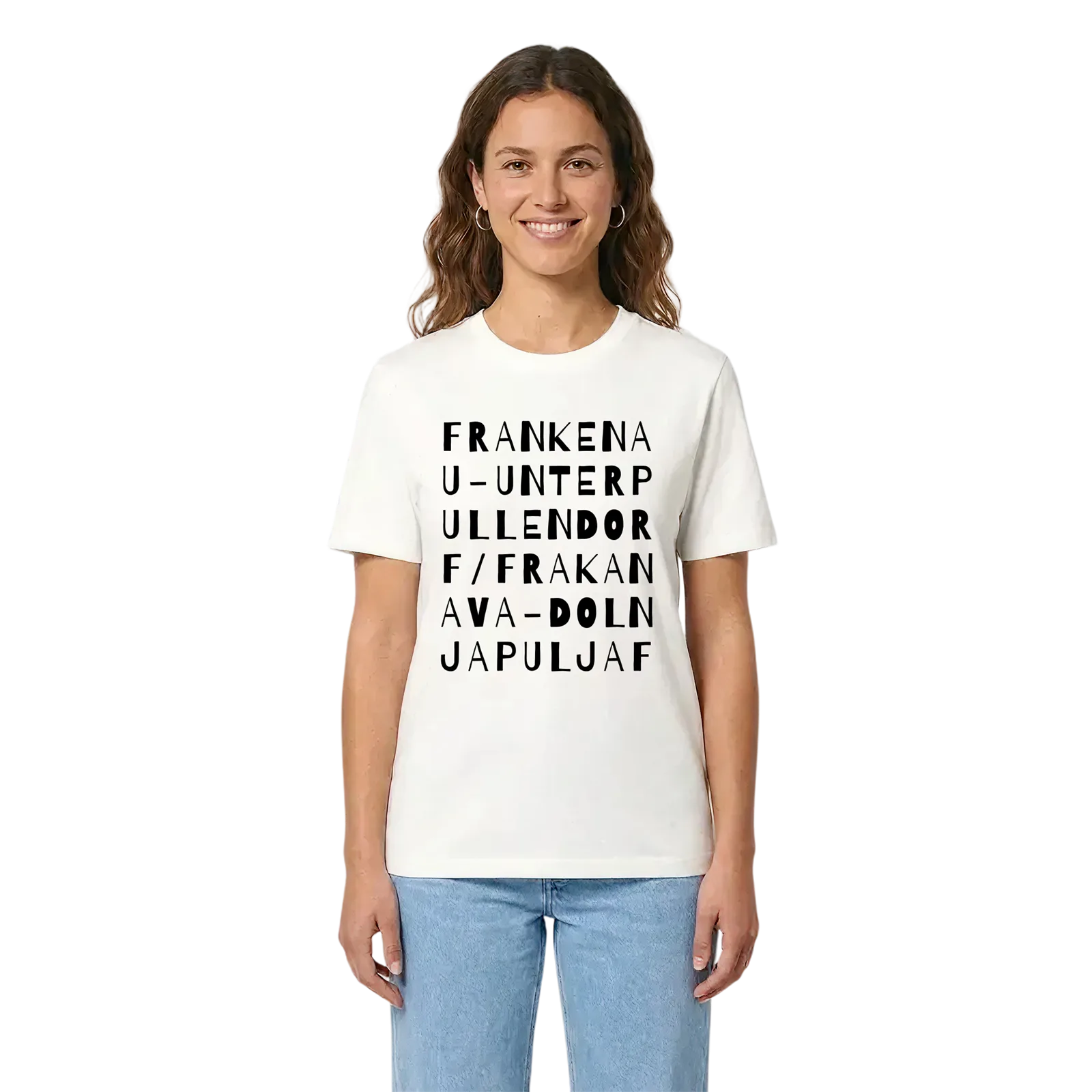 Frankenau-Unterpullendorf/Frakanava-Dolnja Pulja ordlek t-shirt – White, i miljö