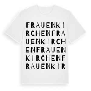 Frauenkirchen ordlek t-shirt – ekologisk bomull t-shirt från Pinshirt