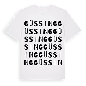 Güssing ordlek t-shirt – ekologisk bomull t-shirt från Pinshirt