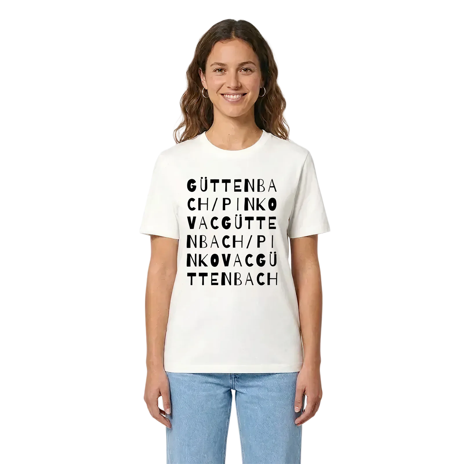 Güttenbach/Pinkovac ordlek t-shirt – White, i miljö
