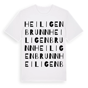 Heiligenbrunn ordlek t-shirt – ekologisk bomull t-shirt från Pinshirt