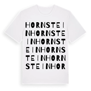 Hornstein ordlek t-shirt – ekologisk bomull t-shirt från Pinshirt