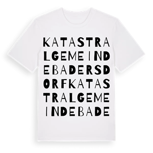 Katastralgemeinde Badersdorf ordlek t-shirt – ekologisk bomull t-shirt från Pinshirt