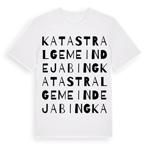 Katastralgemeinde Jabing ordlek t-shirt – ekologisk bomull t-shirt från Pinshirt