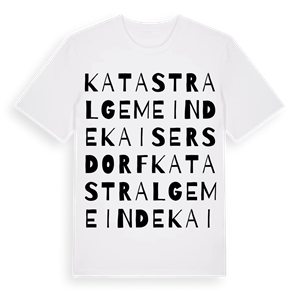 Katastralgemeinde Kaisersdorf ordlek t-shirt – ekologisk bomull t-shirt från Pinshirt