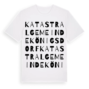 Katastralgemeinde Königsdorf ordlek t-shirt – ekologisk bomull t-shirt från Pinshirt
