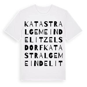 Katastralgemeinde Litzelsdorf ordlek t-shirt – ekologisk bomull t-shirt från Pinshirt