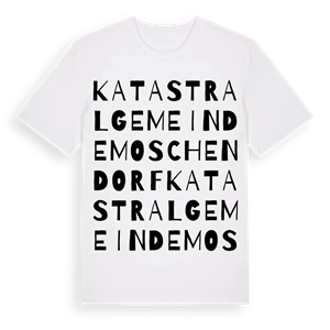 Katastralgemeinde Moschendorf ordlek t-shirt – ekologisk bomull t-shirt från Pinshirt