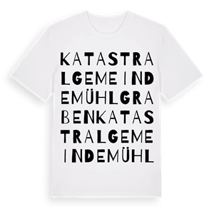 Katastralgemeinde Mühlgraben ordlek t-shirt – ekologisk bomull t-shirt från Pinshirt