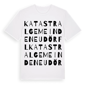 Katastralgemeinde Neudörfl ordlek t-shirt – ekologisk bomull t-shirt från Pinshirt