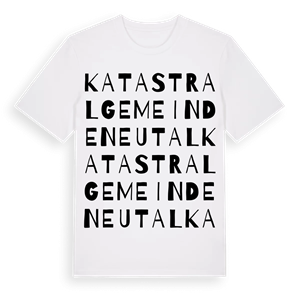 Katastralgemeinde Neutal ordlek t-shirt – ekologisk bomull t-shirt från Pinshirt