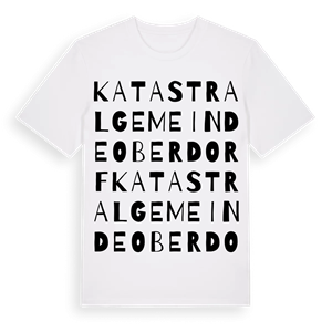 Katastralgemeinde Oberdorf ordlek t-shirt – ekologisk bomull t-shirt från Pinshirt