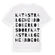 Katastralgemeinde Oberloisdorf ordlek t-shirt