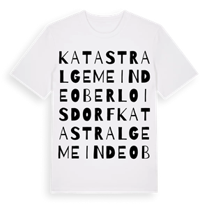 Katastralgemeinde Oberloisdorf ordlek t-shirt – ekologisk bomull t-shirt från Pinshirt
