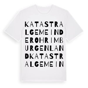 Katastralgemeinde Rohr im Burgenland ordlek t-shirt – ekologisk bomull t-shirt från Pinshirt