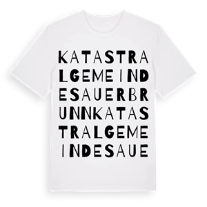 Katastralgemeinde Sauerbrunn ordlek t-shirt – ekologisk bomull t-shirt från Pinshirt