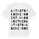 Katastralgemeinde St. Margarethen ordlek t-shirt