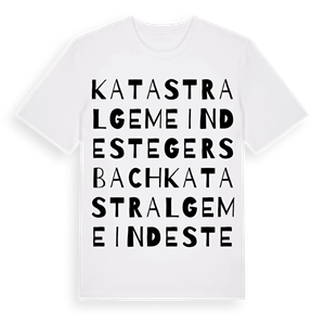 Katastralgemeinde Stegersbach ordlek t-shirt – ekologisk bomull t-shirt från Pinshirt