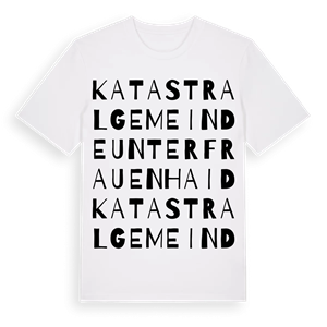 Katastralgemeinde Unterfrauenhaid ordlek t-shirt – ekologisk bomull t-shirt från Pinshirt