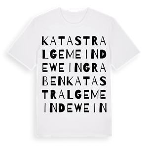 Katastralgemeinde Weingraben ordlek t-shirt – ekologisk bomull t-shirt från Pinshirt