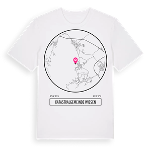 Katastralgemeinde Wiesen t-shirt – ekologisk bomull t-shirt från Pinshirt