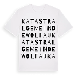Katastralgemeinde Wolfau ordlek t-shirt – ekologisk bomull t-shirt från Pinshirt