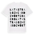 Katastralgemeinde Wörterberg ordlek t-shirt
