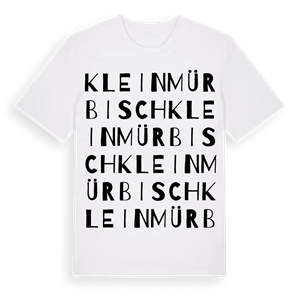 Kleinmürbisch ordlek t-shirt – ekologisk bomull t-shirt från Pinshirt