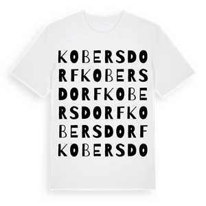 Kobersdorf ordlek t-shirt – ekologisk bomull t-shirt från Pinshirt