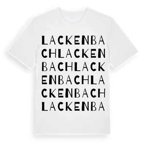 Lackenbach ordlek t-shirt – ekologisk bomull t-shirt från Pinshirt