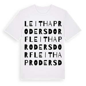 Leithaprodersdorf ordlek t-shirt – ekologisk bomull t-shirt från Pinshirt