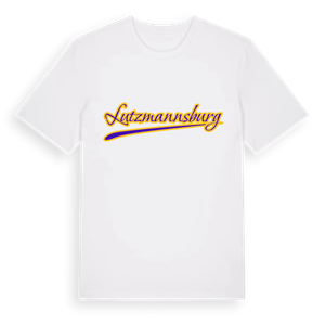 Lutzmannsburg baseball t-shirt – ekologisk bomull t-shirt från Pinshirt