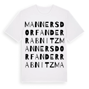 Mannersdorf an der Rabnitz ordlek t-shirt – ekologisk bomull t-shirt från Pinshirt