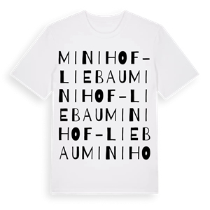 Minihof-Liebau ordlek t-shirt – ekologisk bomull t-shirt från Pinshirt