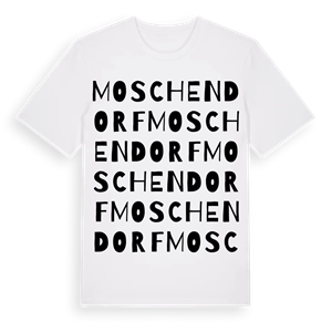 Moschendorf ordlek t-shirt – ekologisk bomull t-shirt från Pinshirt