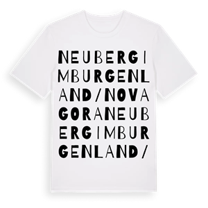 Neuberg im Burgenland/Nova Gora ordlek t-shirt – ekologisk bomull t-shirt från Pinshirt