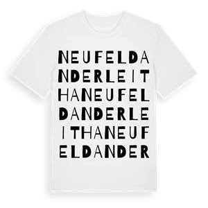 Neufeld an der Leitha ordlek t-shirt – ekologisk bomull t-shirt från Pinshirt