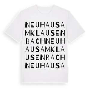 Neuhaus am Klausenbach ordlek t-shirt – ekologisk bomull t-shirt från Pinshirt