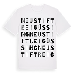 Neustift bei Güssing ordlek t-shirt – ekologisk bomull t-shirt från Pinshirt