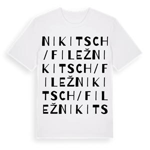 Nikitsch/Filež ordlek t-shirt – ekologisk bomull t-shirt från Pinshirt