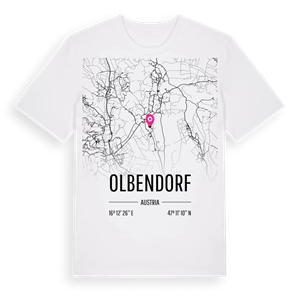 Olbendorf karta t-shirt – ekologisk bomull t-shirt från Pinshirt