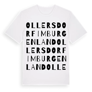 Ollersdorf im Burgenland ordlek t-shirt – ekologisk bomull t-shirt från Pinshirt