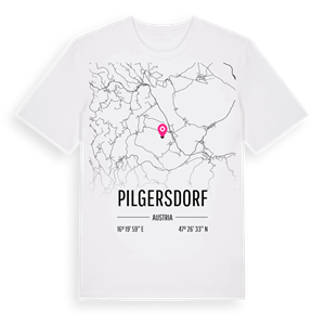 Pilgersdorf karta t-shirt – ekologisk bomull t-shirt från Pinshirt