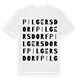 Pilgersdorf ordlek t-shirt