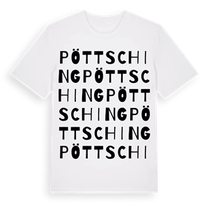 Pöttsching ordlek t-shirt – ekologisk bomull t-shirt från Pinshirt