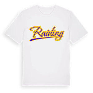 Raiding baseball t-shirt – ekologisk bomull t-shirt från Pinshirt