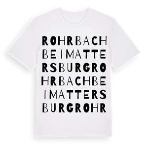 Rohrbach bei Mattersburg ordlek t-shirt – ekologisk bomull t-shirt från Pinshirt