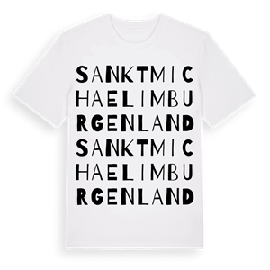 Sankt Michael im Burgenland ordlek t-shirt – ekologisk bomull t-shirt från Pinshirt