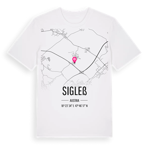 Sigleß karta t-shirt – ekologisk bomull t-shirt från Pinshirt