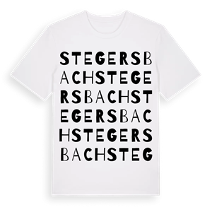 Stegersbach ordlek t-shirt – ekologisk bomull t-shirt från Pinshirt